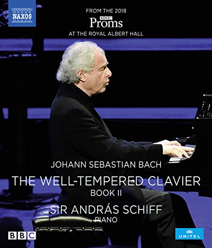Blu-ray cover featuring pianist Sir András Schiff performing Bach’s Clavier.