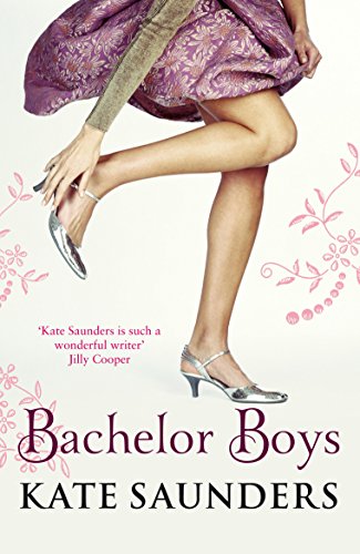 Book cover: woman putting on silver heels, title “Bachelor Boys” below.