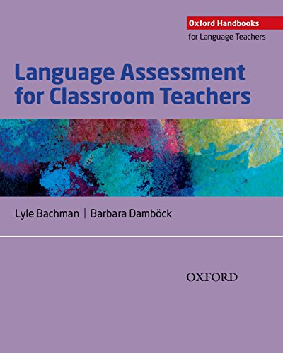 Book cover: "Language Assessment for Classroom Teachers" with abstract art.