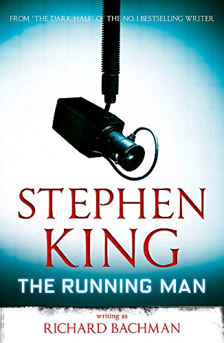Book cover for The Running Man by Stephen King featuring a security camera.