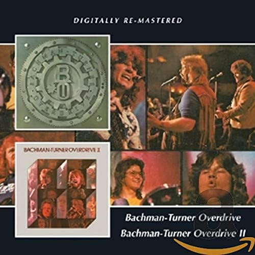 CD cover for Bachman-Turner Overdrive featuring band members and album art.