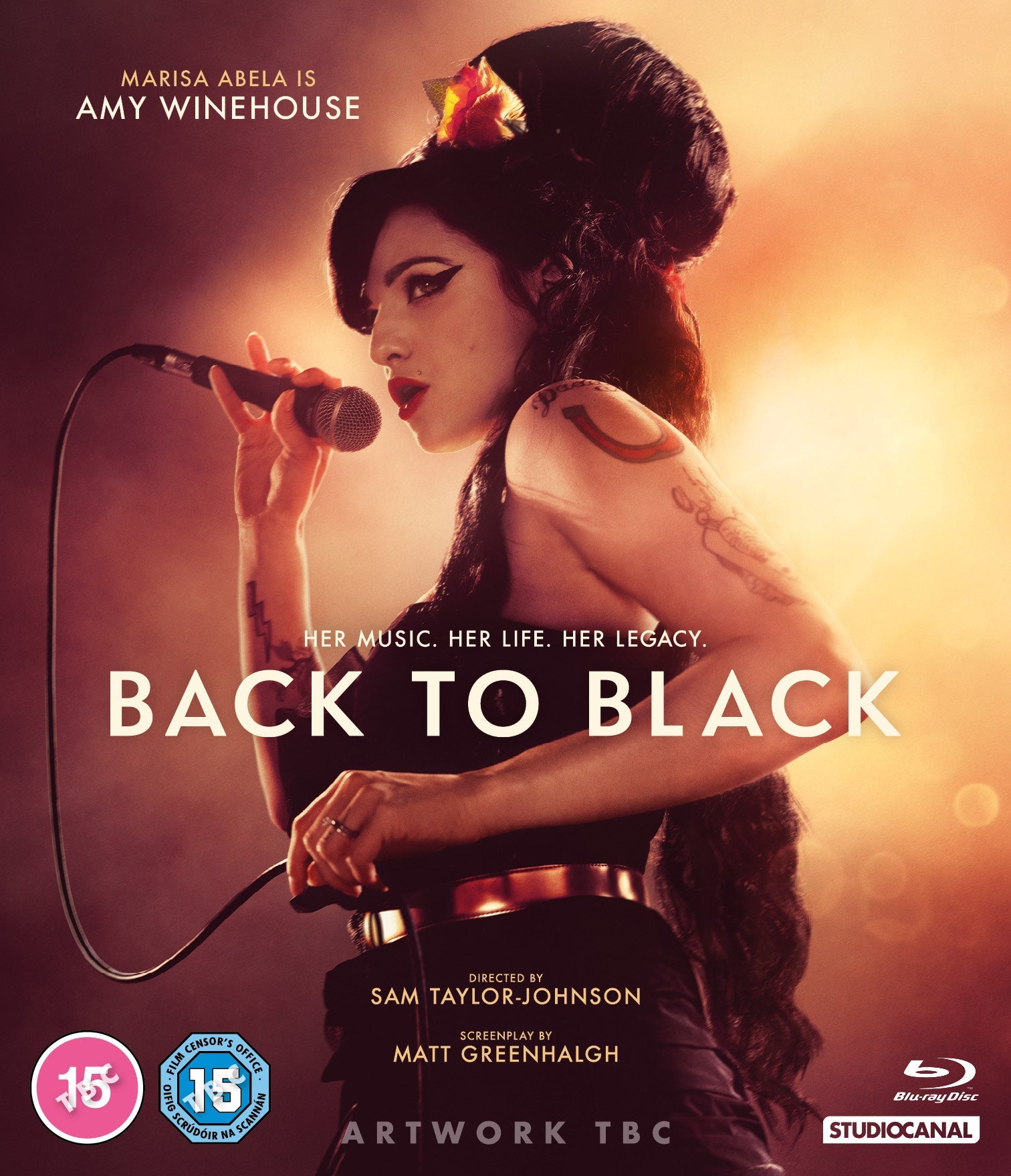 Amy Winehouse portrait for "Back to Black" Blu-ray film cover.