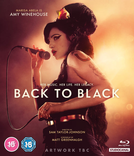 Amy Winehouse portrait for "Back to Black" Blu-ray film cover.
