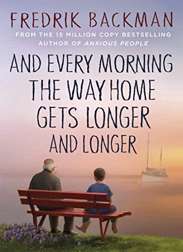 Book cover: man and boy on a bench overlooking water.