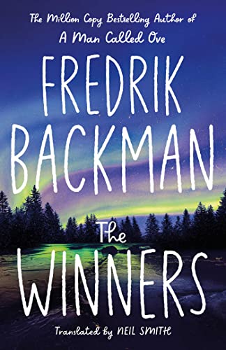 Book cover with large white text, silhouetted trees, and a colorful sky.