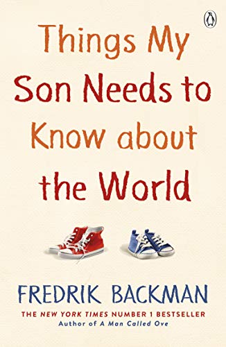 Book cover with red text, author name, and illustration of sneakers.