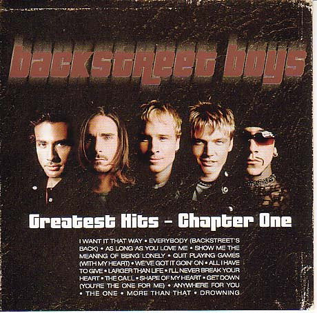 Backstreet Boys “Greatest Hits - Chapter One” CD cover with band photo.