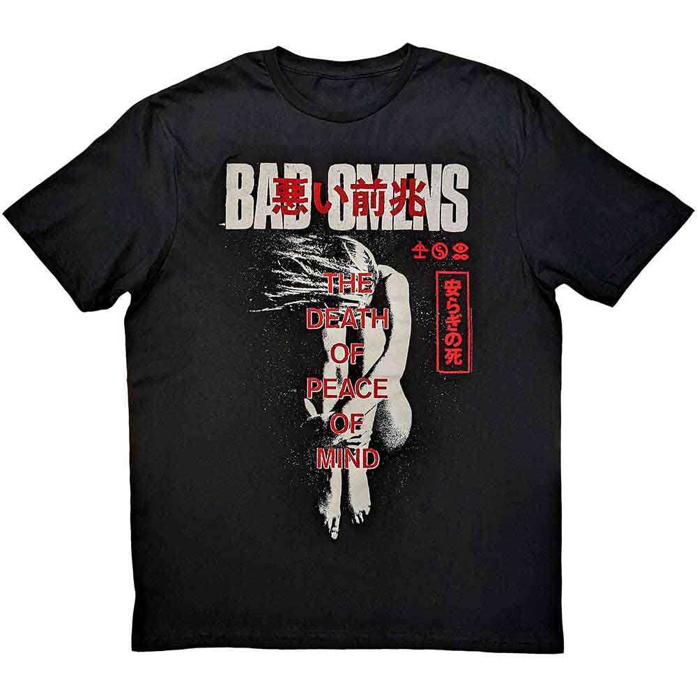 Black unisex t-shirt with “Take Me” text, likely band logo for Bad Omens.