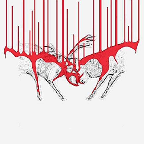 CD cover: Two sketched horses with red dripping paint effect.