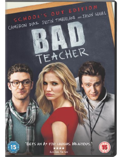 “Bad Teacher” DVD cover with Cameron Diaz, Justin Timberlake, and Jason Segel.