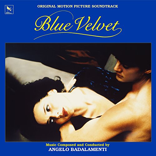 Blue Velvet soundtrack album cover with a dark, romantic image.