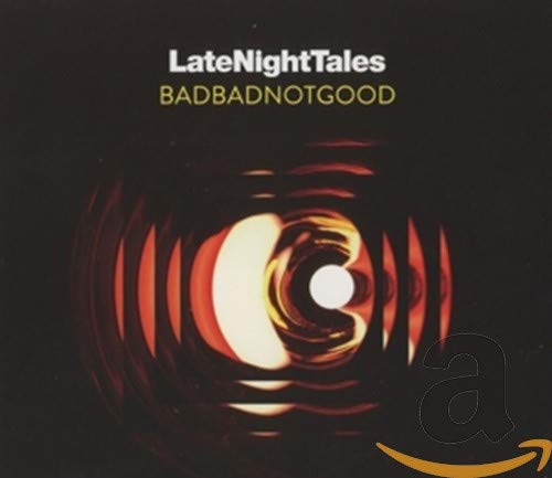 BADBADNOTGOOD “Late Night Tales” CD cover with abstract red and white design.