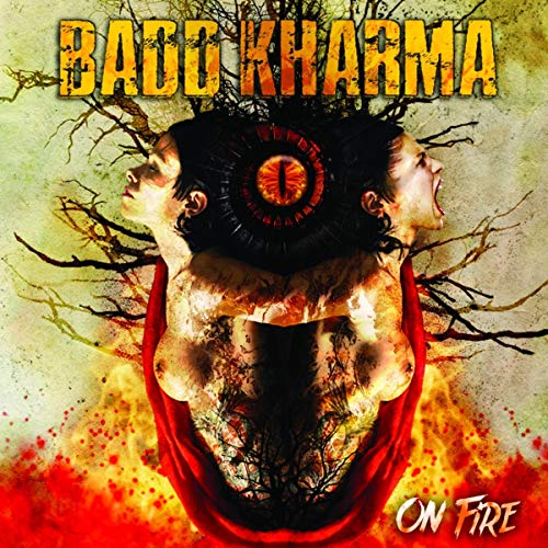 Album cover: two faces with branching roots and a fiery background.