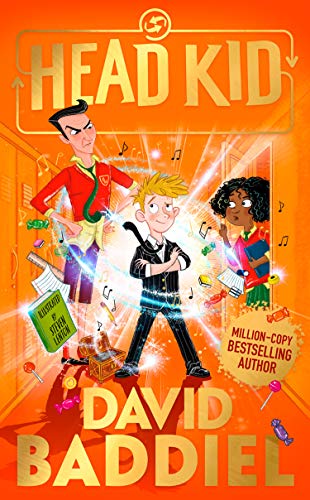 Book cover: "Head Kid" featuring illustrated children and chaotic school imagery.