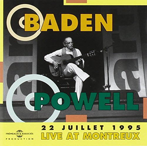 Baden Powell portrait on CD cover, performing guitar at Montreux 1995.