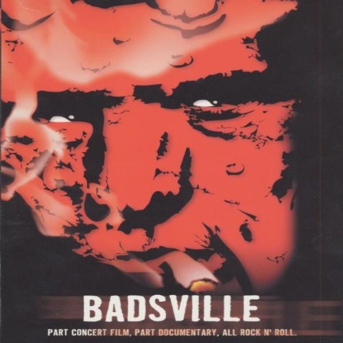 Badsville" DVD cover with a stylized, red and black close-up of a face.