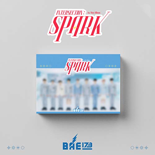 Bae173 “Intersection: Spark” album cover with group photo and logo.