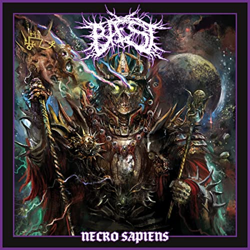 Dark fantasy album cover featuring a skeletal figure with a planet.