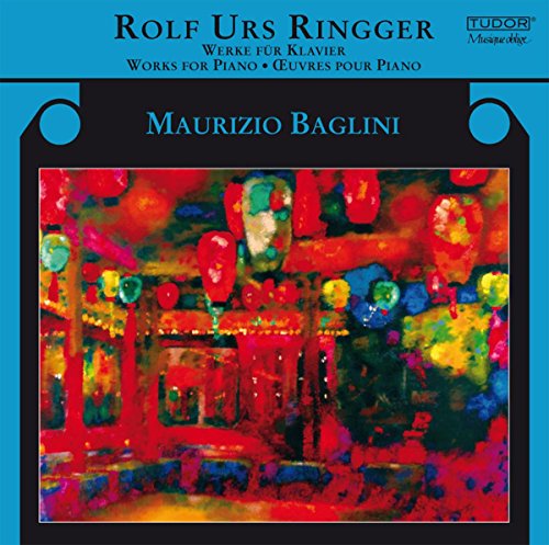 CD cover for Rolf Urs Ringger’s piano works, with abstract art.