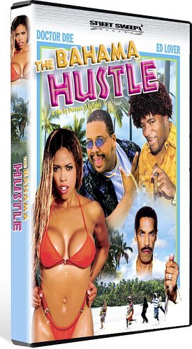DVD cover for "The Bahama Hustle" featuring actors and beach scenery.