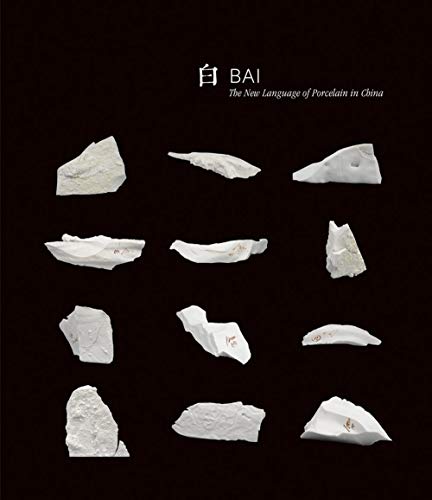 Book cover with white porcelain shards against a black background.