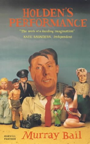 Book cover: "Holden's Performance" by Murray Bail, featuring illustrated figures.