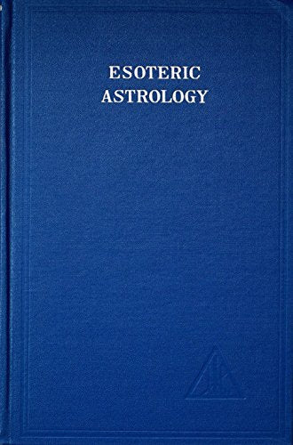Blue book cover with white text reading "Esoteric Astrology" and a triangle.