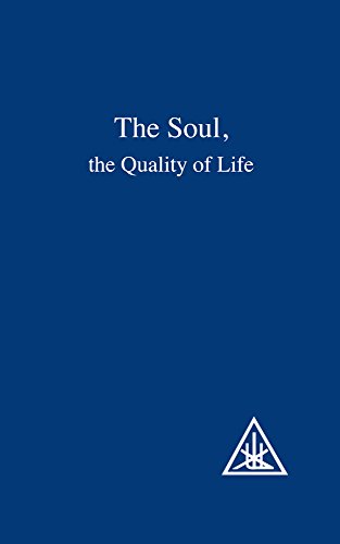 Dark blue book cover with white text: "The Soul, the Quality of Life.