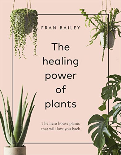 Book cover with plants, text reading "The healing power of plants.