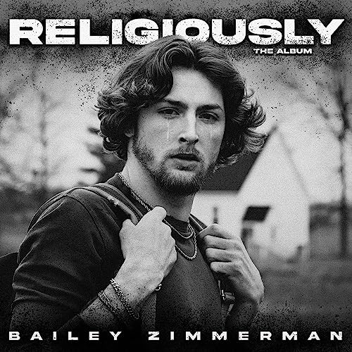 Bailey Zimmerman album cover, black and white portrait of the artist.