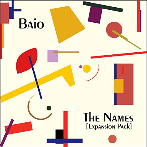 CD cover for Baio’s “The Names” featuring abstract geometric shapes.