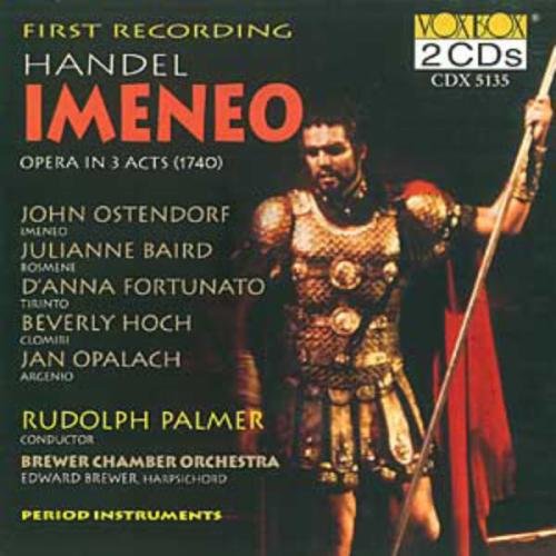 CD cover for Handel’s opera *Imeneo* featuring a man in armor.