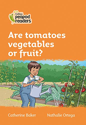 Book cover: boy watering tomato plants in a garden.