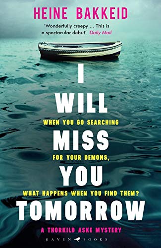Book cover with a small boat on dark, rippling blue water.