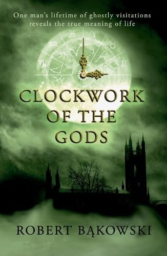 Book cover: “Clockwork of the Gods” with clock imagery and dark landscape.