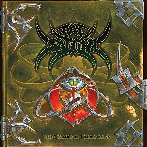 CD cover for Bal-Sagoth's "The Chthonic Chronicles" featuring an eye design.
