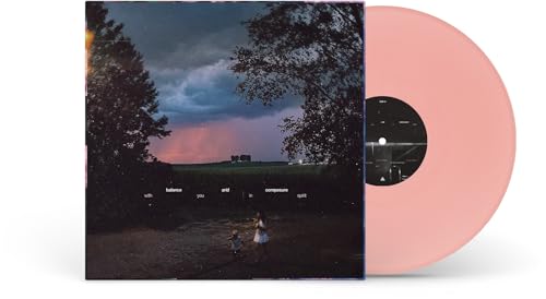 Vinyl record with album cover depicting trees, a field, and distant figures.