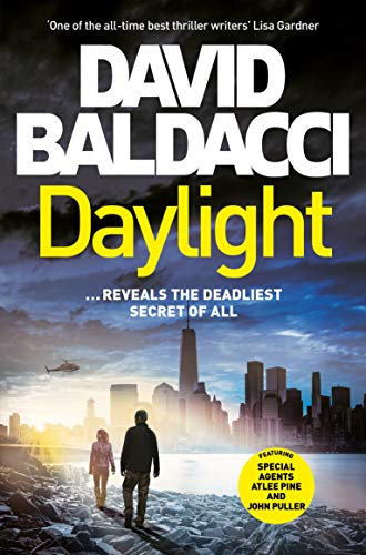 Book cover for "Daylight" by David Baldacci, featuring a city skyline.