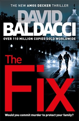Book cover for "The Fix" by David Baldacci, featuring two figures walking.