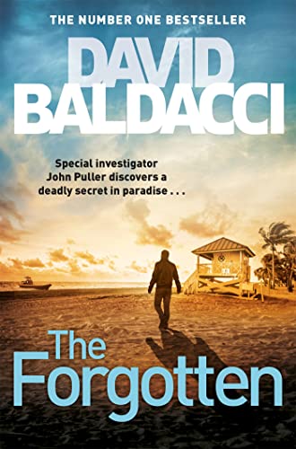 Book cover: man walking towards a lifeguard station on a beach.