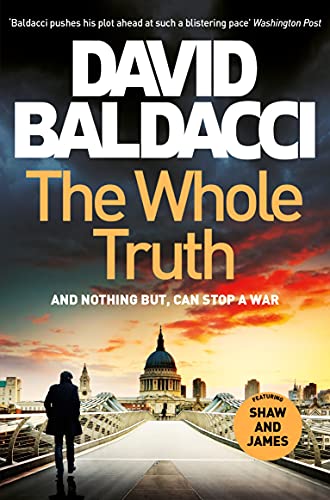 Book cover: "The Whole Truth" by David Baldacci, featuring St. Paul’s Cathedral.