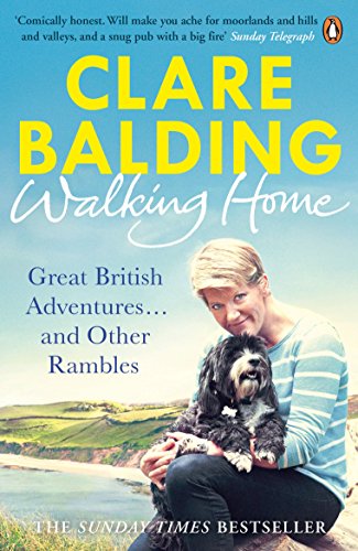 Book cover featuring Clare Balding holding a small dog against a coastal landscape background.