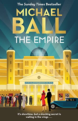 Book cover: illustrated theatre facade with arriving patrons and a vintage car.