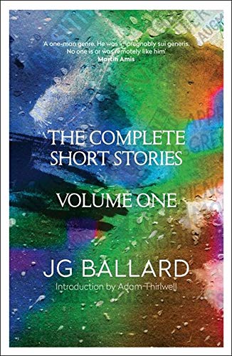 Book with black cover, white text, and gold accents, containing short story collection.