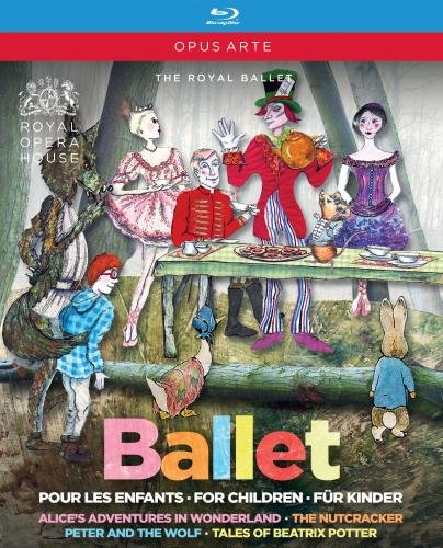 Blu-ray cover for children’s ballet featuring fairytale characters and dancers.