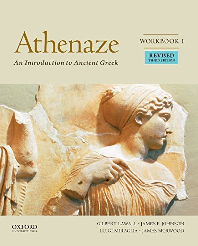 Athenaze Workbook I cover with a relief sculpture of a woman’s head.