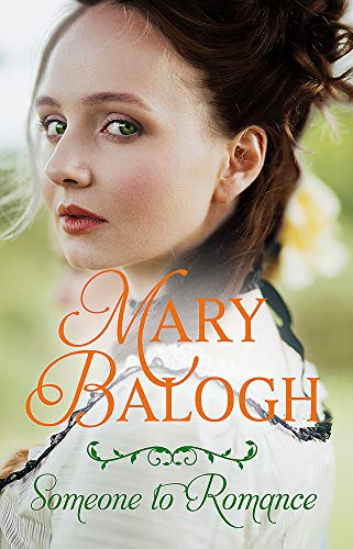 Book cover: woman in historical dress, title “Someone to Romance.”