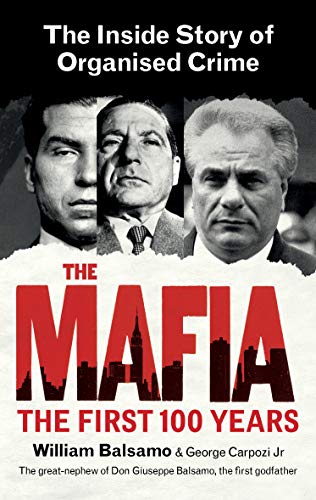 Book cover featuring three stern-faced men and large red "MAFIA" text.