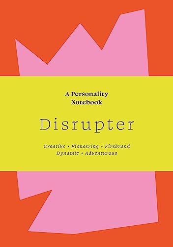 Orange, yellow, and pink notebook cover with the title "Disrupter" in black text.