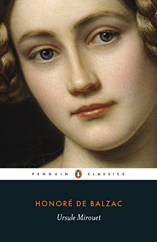 Book cover for Ursule Mirouet by Honoré de Balzac featuring a portrait of a woman.